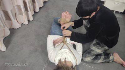 Girl Hogtied And Breathplay - Japan on freereelz.com