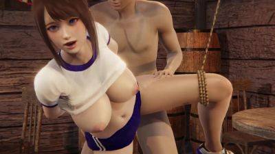 3D Asian suspended babe from Honey Select 2 video game gets fucked hard on freereelz.com