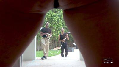 Gardeners called in by Marica Hase for filling all her holes with piss clean-up BIW024 - PissVids - Usa on freereelz.com