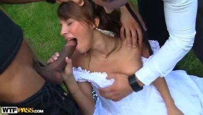 Post-Wedding Outdoor Adventure: Anal, Facial & DP with Sergei, Eric & Lupe Burnett on freereelz.com