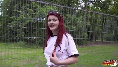 German Redhead Mia May Gets Anal Fucked in Public - Germany on freereelz.com