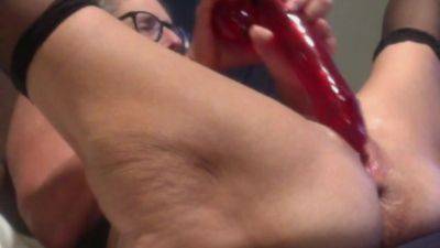 Milf Mom Cant Get Enough Of Her Big Red Dildo on freereelz.com