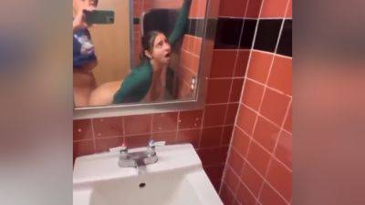 Fucked Big Titty Teen On A Public Toilet on freereelz.com