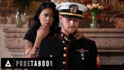 PURE TABOO Lonely Widow Dana Vespoli Wants Stepson To Wear Gone Husband Military Uniform & Fuck Her on freereelz.com