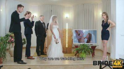 Blonde bride caught cheating during the wedding! - Bride4K - Czech Republic on freereelz.com