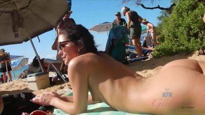 Zoe Bloom's Day Out at the Nude Beach - Amateur Pov on freereelz.com