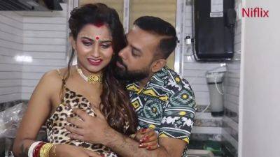 Indian Wife Honeymoon Sex In Kitchen With Her Husband - India on freereelz.com