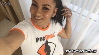 Helen Star's Huge Tits Bounce While Taking a Selfie on freereelz.com