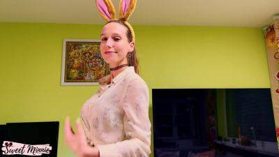 Cute Big Boobs Bunny Delivers Awesome Easter Blowjob - Sweet Minnie on freereelz.com