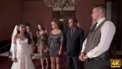 BRIDE4K. Small cheap wedding turns into public fucking action of the brides on freereelz.com