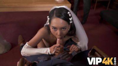 VIP4K. Small cheap wedding turns into public fucking action of the brides on freereelz.com