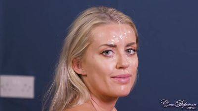 Decorate Her Face - Cum Perfection And Honey Hera on freereelz.com