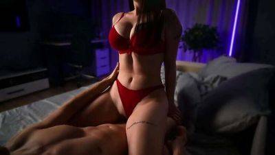 Sexy GF Alice in Red Lingerie Gets Filled During Intense Romantic Encounter on freereelz.com