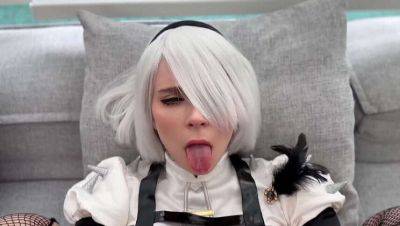 Sweetie Fox as 2B from NieR: Automata Gets Her Tight Pussy Fucked Every Which Way & Cum On Her Face - Amateur Cosplay on freereelz.com