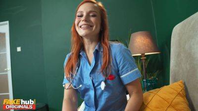 Clemence audiard, the perfect nurse, has to take a sperm sample from a hot patient on freereelz.com