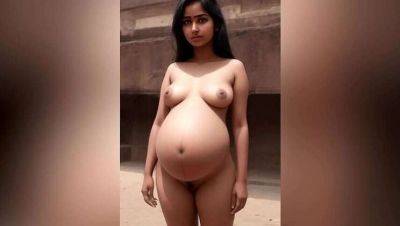 Young Pregnant Asian and Indian Lesbian MILFs with Big Tits and Sexy Curves - India on freereelz.com