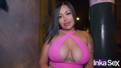 Busty Peruvian Milagros Raiza Caught at Night by Shy Brunette - Peru on freereelz.com