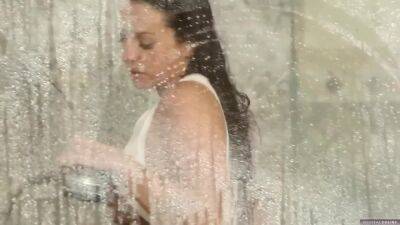 Abigail Mac Pressing her Tits on the Shower Cabin - Digitaldesire on freereelz.com