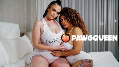 PAWGQueen Interracial Lesbians Twerking and Strap-on Fucking on freereelz.com