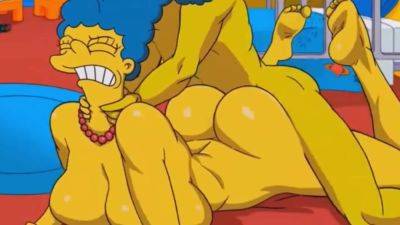Marge Simpson assfucked in GYM locker room - Porn Cartoon on freereelz.com