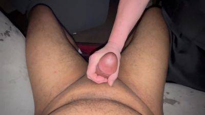 Hand Job Cock Stroking And Cum On My Balls on freereelz.com