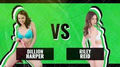 TeamSkeet's Babes Showdown: Riley Reid vs. Dillion Harper - Who Gets the Ultimate Cum Shot Prize? on freereelz.com