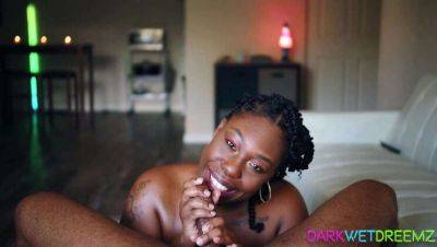 Ebony BBW Bombshell Gives Explicit Blowjob & Cum-Filled Facial on freereelz.com