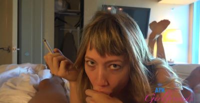 Redhead smokes and blows cock in perverted cam POV oral scenes on freereelz.com